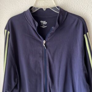 Liz & Me Sport Dark Jacket with Blue Zipper
